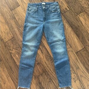 Mother Jeans - High Wasted Looker Ankle Fray
